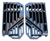 FLO MOTORSPORTS HIGH FLOW RADIATOR BRACES BLACK FLO753-3BLK