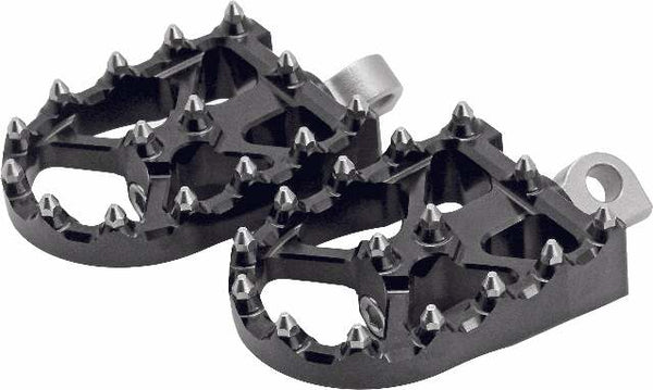 FLO MOTORSPORTS BMX STYLE FOOT PEGS BLACK FPEG-800V3BLK