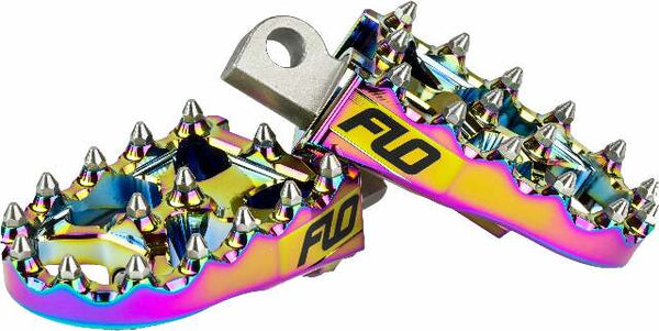 FLO MOTORSPORTS MOTO STYLE FOOTPEG SET JET FUEL 2