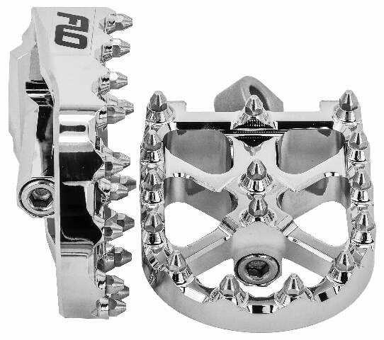 FLO MOTORSPORTS BMX STYLE FOOTPEGS CHROME FPEG-800V3CR