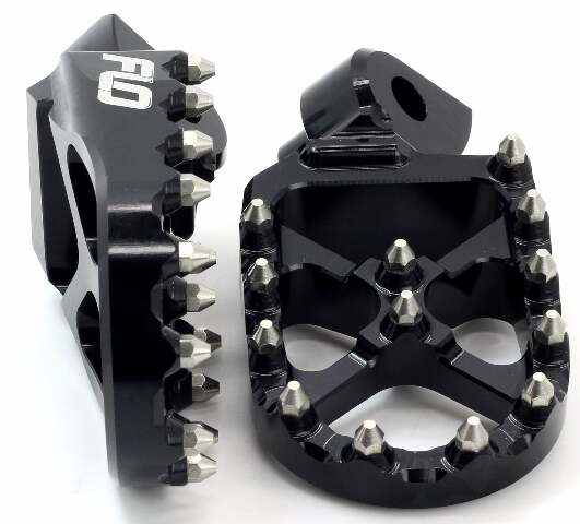 FLO MOTORSPORTS PRO SERIES FOOT PEGS BLACK COBRA FPEG-801BLK