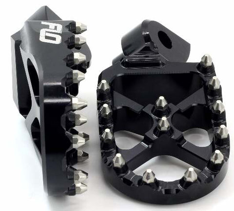 FLO MOTORSPORTS PRO SERIES FOOT PEGS BLACK COBRA FPEG-801BLK