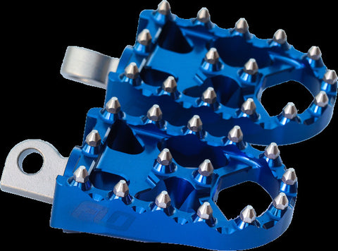 FLO MOTORSPORTS MOTO STYLE FOOTPEG SET BLUE 2
