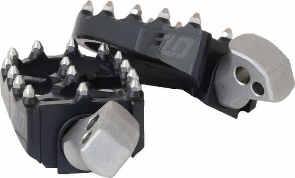 FLO MOTORSPORTS MOTO STYLE PASSENGER PEGS BLACK M8 SOFTAIL FPEG-800-5