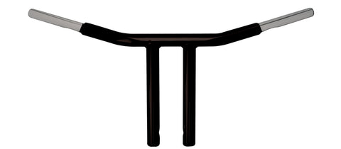 WILD 1 PHYSCO CHUBBY DRAG BAR 10.0 STRAIGHT RISERS SATIN BLK WO563B