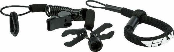FLY RACING ULTRA CORD FLOATING TETHERCORD /LANYARD (BLACK) FUJL-2389-BLK