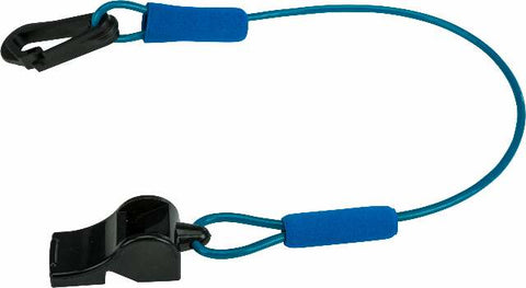 WPS FLOATING WHISTLE W/LANYARD (BLUE) LVW-17 BLUE