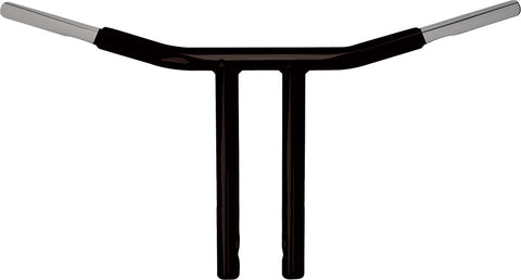 WILD 1 PHYSCO CHUBBY DRAG BAR 12.0 STRAIGHT RISERS SATIN BLK WO564B