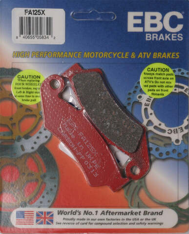 EBC BRAKE PADS FA126R