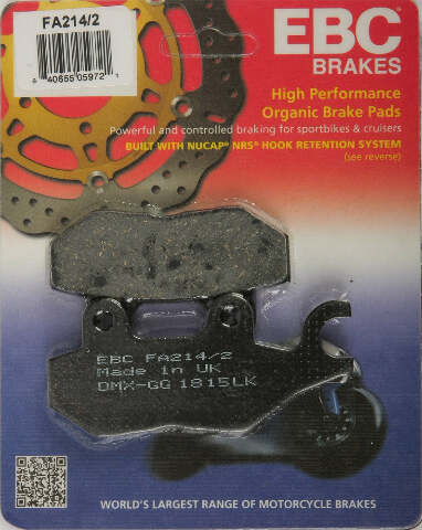 EBC BRAKE PADS FA214/2