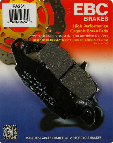 EBC BRAKE PADS FA231