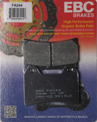 EBC FRONT STANDARD BRAKE PAD FA244