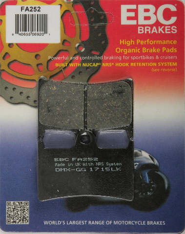 EBC BRAKE PADS FA252
