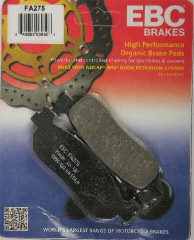 EBC BRAKE PADS FA275