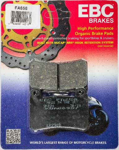 EBC BRAKE PADS FA-SERIES ARAMID FA658