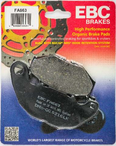 EBC BRAKE PADS FA663