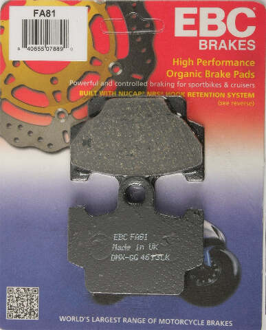 EBC BRAKE PADS FA81