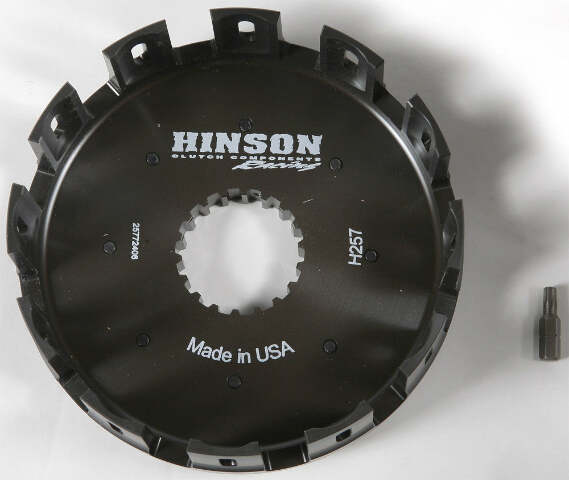 HINSON BILLET CLUTCH BASKET SUZ/KAW H257