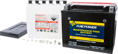 FIRE POWER BATTERY CTX19-BS MAINTENANCE FREE CTX19-BS