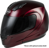 GMAX MD-04 MODULAR HELMET WINE RED 2X G104108