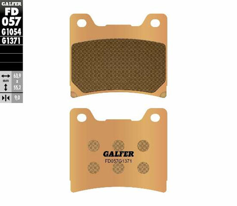 GALFER BRAKE PADS SINTERED FD057G1371 FD057G1371