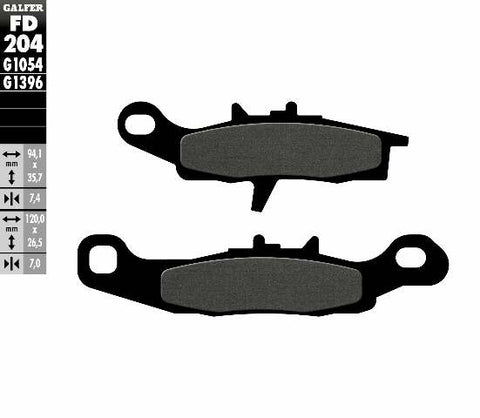 GALFER BRAKE PADS SEMI METALLIC FD204G1054 FD204G1054