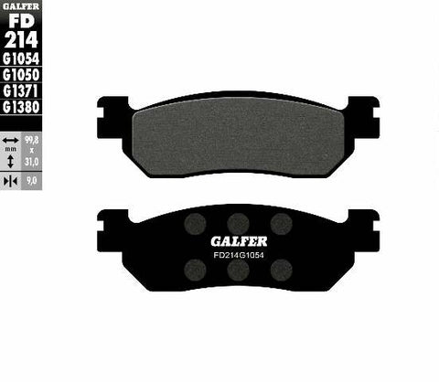 GALFER BRAKE PADS SEMI METALLIC FD214G1054 FD214G1054