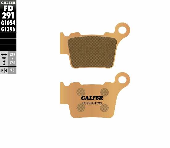 GALFER BRAKE PADS SINTERED FD291G1396 FD291G1396