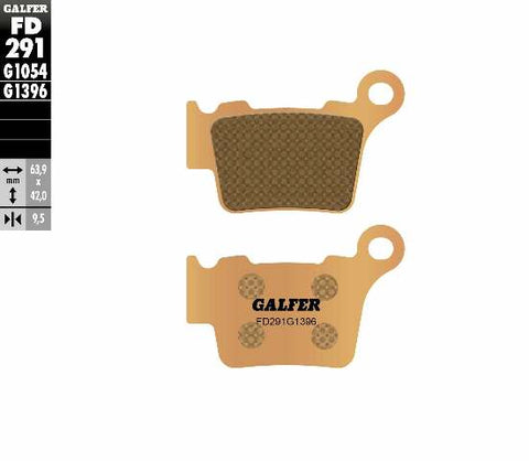 GALFER BRAKE PADS SINTERED FD291G1396 FD291G1396