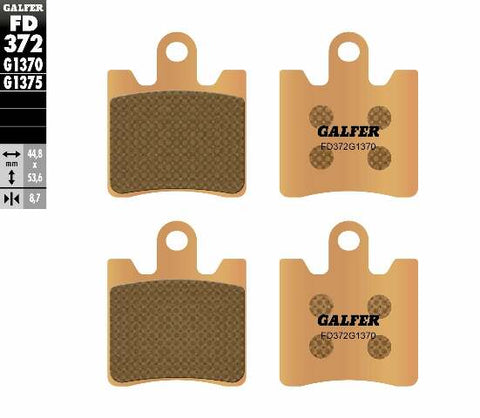 GALFER BRAKE PADS SINTERED FD372G1370 FD372G1370