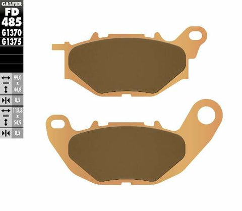 GALFER BRAKE PADS SINTERED FD485G1370 FD485G1370