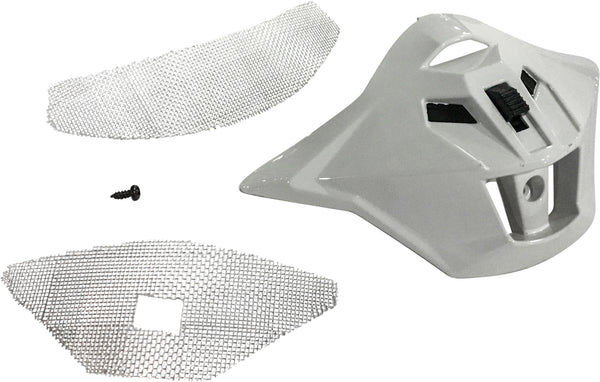 GMAX MOUTH VENT WHITE W/SCREWS/SCREEN GM-11 G011065