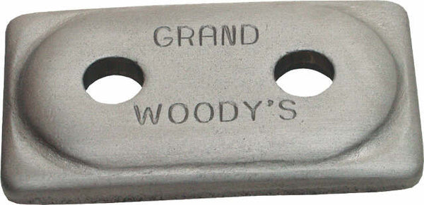 WOODYS DOUBLE GRAND DIGGER SUPPORT PLATE ALUMINUM 12/PK ADG-3775