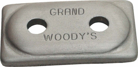 WOODYS DOUBLE GRAND DIGGER SUPPORT PLATE ALUMINUM 12/PK ADG-3775