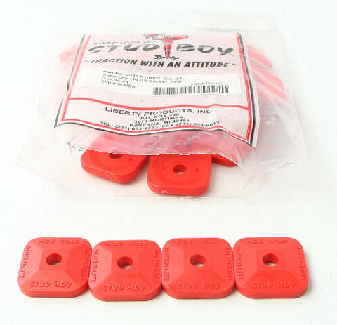 STUD BOY SUPER-LITE PLUS BACKERS RED 24/PK 2462-P1-RED