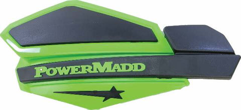 POWERMADD STAR SERIES HANDGUARDS (GREEN/BLACK) 34203