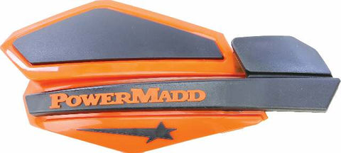POWERMADD STAR SERIES HANDGUARDS (ORANGE/BLACK) 34205