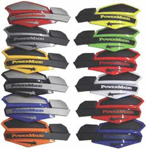 POWERMADD STAR SERIES HANDGUARDS (BLUE/WHITE) 34221