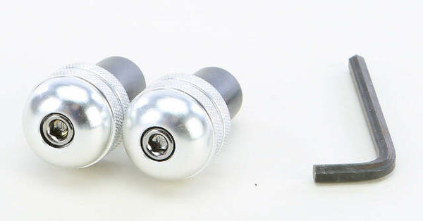 EMGO ALUMINUM BAR ENDS SILVER 23-96462