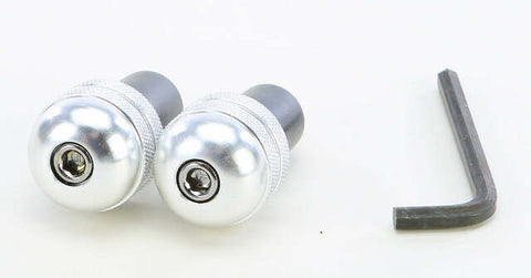EMGO ALUMINUM BAR ENDS SILVER 23-96462