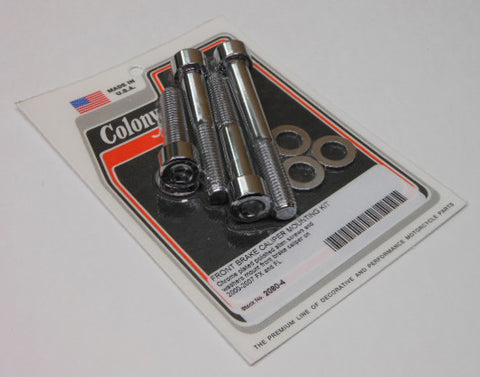 COLONY MACHINE FRONT CALIPER MOUNT KIT XL/FXD/FLST 00-07 2080-4