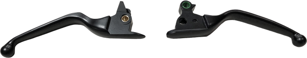 HARDDRIVE LEVER SET `15-UP SOFTAIL SMOOTH MATTE BLACK 053573