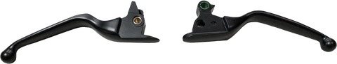 HARDDRIVE LEVER SET `15-UP SOFTAIL SMOOTH MATTE BLACK 053573