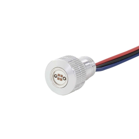 BAGGERNATION LIGHTNING BOLTS WHTE/AMBER LED SILVER BOLTS-DRL-S