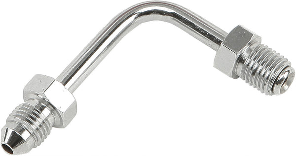 GOODRIDGE JIC TO -3 TUBE ADAPTER 90 DEGREE SHORT CHROME 3/8