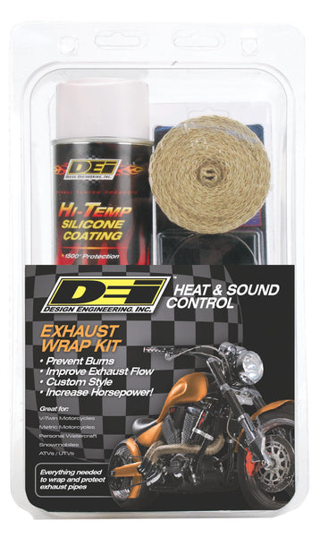 DEI EXHAUST PIPE WRAP KIT TAN WRAP W/WHITE COATING 901332