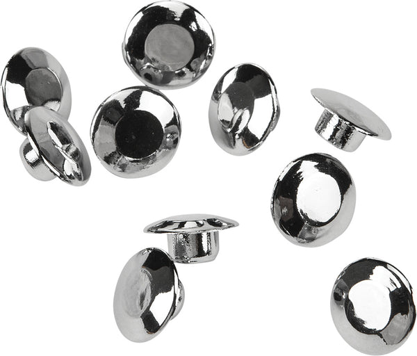 HARDDRIVE HANDLEBAR CLAMP PLUG CAPS CHROME 10/PK 03-0107-10