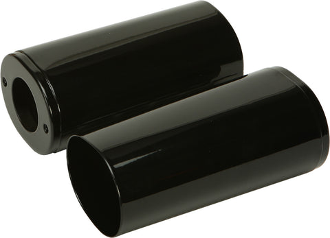 HARDDRIVE UPPER FORK TUBE COVERS BLACK TOURING 84-13 FLST 86-14 301166