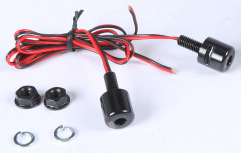 K&S LIGHTED LICENSE PLATE BOLT BLACK 25-9160B