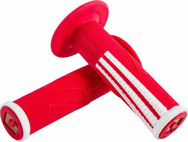 ODI EMIG2 PRO V2 LOCK-ON GRIP RED/WHITE H36EPRW